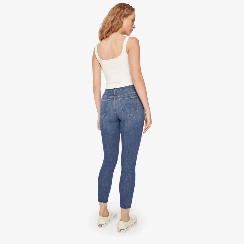 MOTHER Women’s 26 Looker Ankle Fray High-Rise Skinny Jeans - Girl Crush - EUC! - Picture 2 of 15